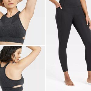 Light Support High Neck Seamless Bra and Leggings